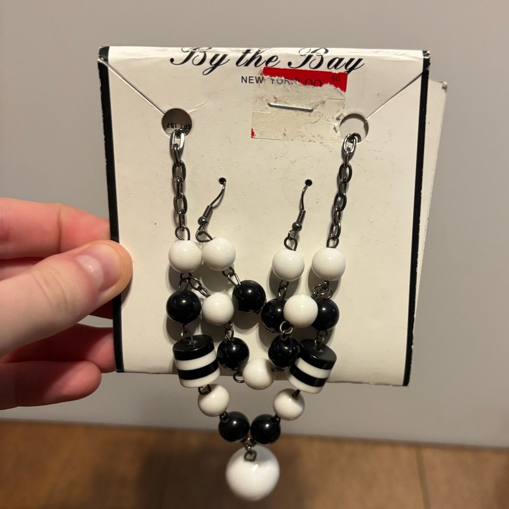 Vintage Y2K Funky Necklace & Earring Set